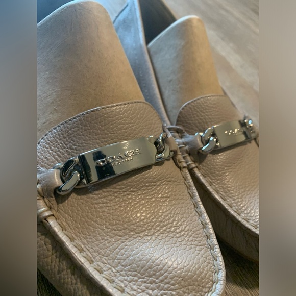 Coach Pebbled Leather Slip On Loafers - Picture 5 of 10